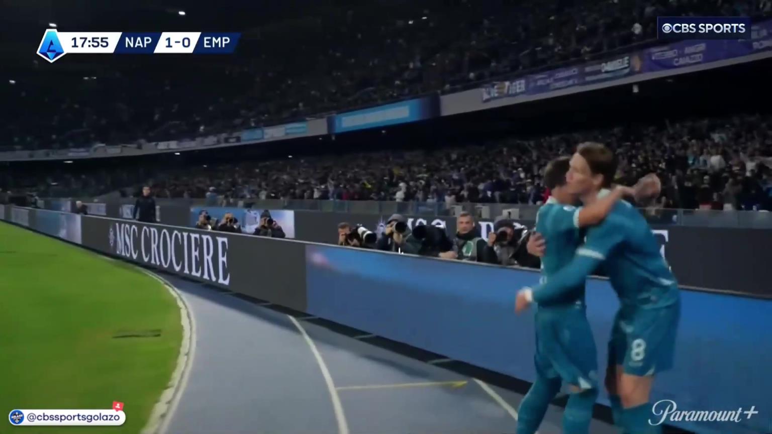 完美進球！麥克托米奈中場帶球一條龍外圍勁射破門！