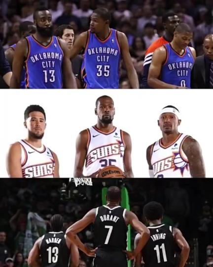 太陽三巨頭徹底失??？美媒：杜蘭特的三巨頭球隊總是一樣的結(jié)局？